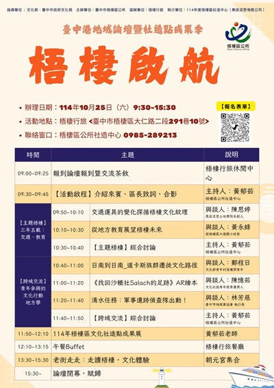 臺中港地域論壇暨社造點成果季